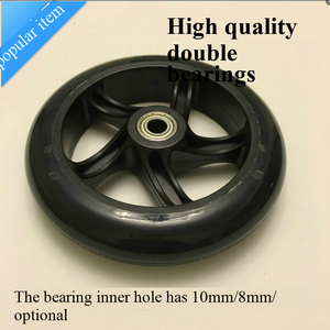 6 inch silent PU <b>wheels</b>, skateboard <b>wheels</b>, trolley <b>wheels</b>, luggage <b>wheels</b>, grocery cart <b>wheels</b>, casters - Product Image 2