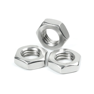 Ốc vít các nhà sản xuất nóng bán thép không gỉ <span class=keywords><strong>Hex</strong></span> Nuts mứt Nuts tùy biến dịch vụ hình lục giác mỏng Nuts - Product Image 3