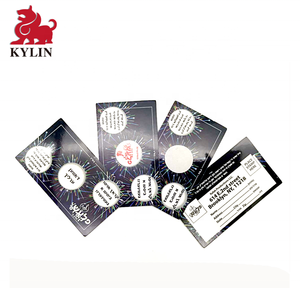 Holográfico plata rayar etiqueta tarjetas diseñado para crear su propio cero-Tarjetas de rifas ¿juegos, etc? - Product Image 1