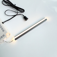 Profilé en aluminium diffuseur pour bande LED en V sans soudure, avec rail de montage pour armoires, escaliers, murs, profilé à lentille courbée