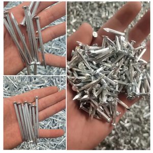 Meilleure Vente Clou en Acier Galvanisé Argenté Blanc de 4 Pouces (100 mm) pour Béton, Fabriqué en Chine, Type à Tige Spirale et Type à Tige Annulaire - Product Image 1