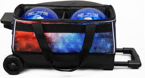 Bolsa de Transporte con Ruedas para Bolas de Boliche de Gran Capacidad con Compartimento para Zapatos, Bolsa para 2 Bolas de Boliche con Ruedas - Product Image 2