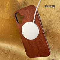 Coque de téléphone en bois magnétique en vrac personnalisée pour iPhone 15 16 Pro Max étuis mobiles en bois uniques