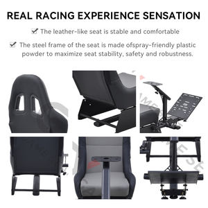 GY026 ODM OEM Diversified Cheap Racing Chair Gaming Simulator Driving Full Set <span class=keywords><strong>Cockpit</strong></span> para Thrustmaster T300RS,TX Racingwheel,PC - Product Image 4