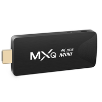 MXQ-MINI Smart TV Stick monocanal Wifi Android 10 / 7.1 RK3228A Chipset 4K HD TV Stick Port d'alimentation Micro-usb