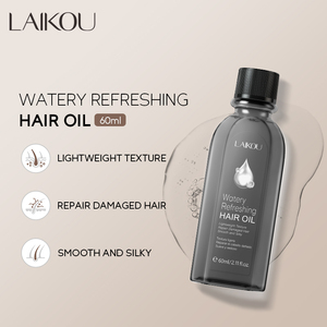 LAIKOU Huile Capillaire Réparatrice Hydratante Lissante pour Cheveux Secs et Pointes Fourchues 60ml à l'Huile d'Argan du Maroc, Effet Rafraîchissant et Réparateur - Product Image 2