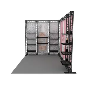 New Design Fair Portable Aluminum Modular Tool Free Truss Expo Custom Exhibition 10x10ft Display Advertising Trade Show Booth