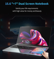 Ordinateur Portable Professionnel OEM I9 I7, Double Écran Tactile 15.6 Pouces + 7 Pouces, 16 Go RAM, 1 To SSD, Processeur Intel Celeron N95 N5095