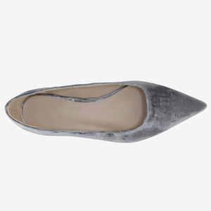 <span class=keywords><strong>Scarpe</strong></span> da <span class=keywords><strong>Donna</strong></span> Personalizzate OEM con Tomaia in <span class=keywords><strong>Velluto</strong></span> Traspirante, Punta Affusolata e Suola Piatta alla Moda - Product Image 2