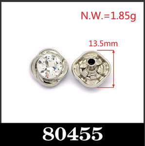 Fornitore all'ingrosso personalizzato oro metallo bottoni a pressione con diamanti di pietra per l'abbigliamento - Product Image 3