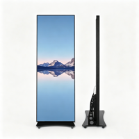 Écran LED pliable intérieur HD GOB P2.5, panneau publicitaire numérique portable, mur vidéo pour magasin commercial