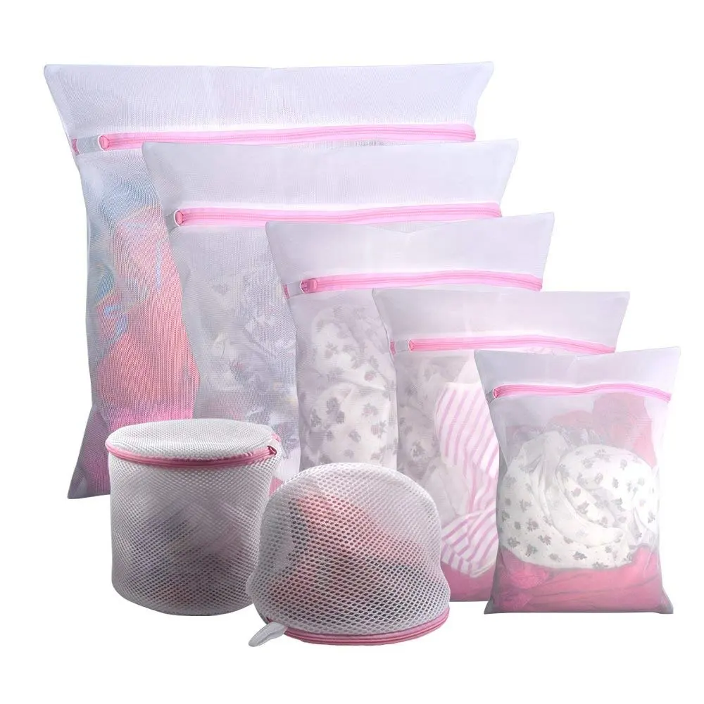 7Pcs Mesh Laundry Bags for Delicate with Premium Zipper Travel Storage Organize Bag Clothing Washing Bags for Laundry