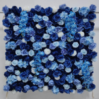 DKB gros luxe artificiel 5 * 5ft écologique rouge en forme de coeur arc de mariage décor fleur mur