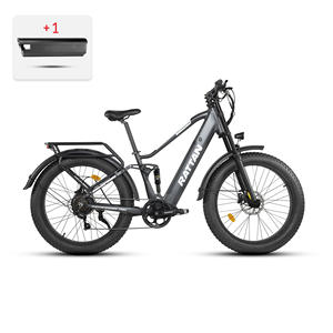 Bicicleta Eléctrica Urbana con Neumáticos Gruesos, Batería de Litio, Motor Eléctrico para Adultos, Cuadro de Aluminio, Stock en Almacén del Reino Unido - Product Image 2