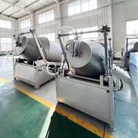 Máquina de amasado al vacío con elevación hidráulica nueva, certificada, con servicio posventa, para carne de res, oveja, pollo y pato, equipo de elaboración de sabores y envasado de productos cárnicos