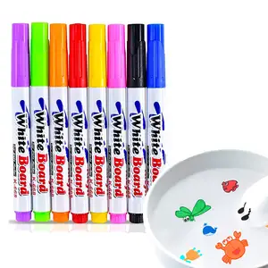 8 색 마법의 물 그림 펜 매직 워터 드로잉 어린이를위한 플로팅 마커