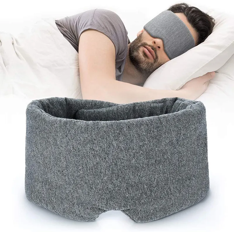 Uyku ayarlanabilir pamuk uyku maskeleri için rahat ve nefes göz maskesi