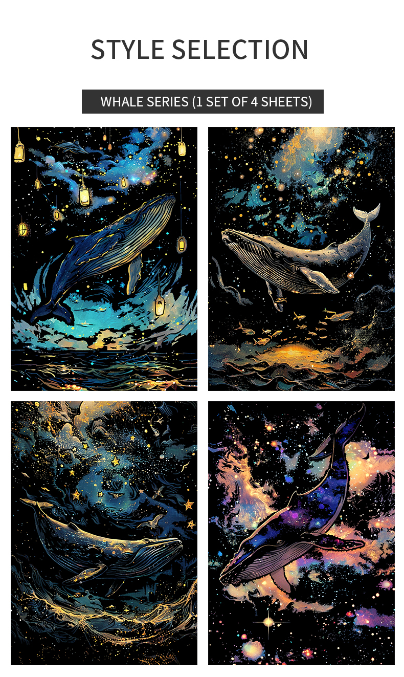 ゆきさん専用ページ⭐︎侍とカラスを描いたキャンバスアートポスターとフレームセット YUELUルミナススクラッチペインティングピース/セット夜行性