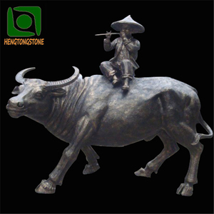 Statua in bronzo fuso di <span class=keywords><strong>Buddha</strong></span> a cavallo di un buco - Product Image 3