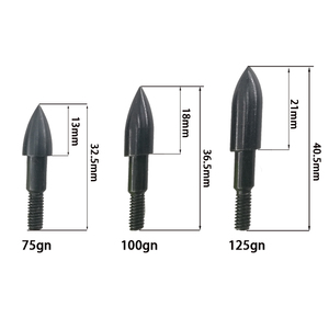 Punte per Frecce <span class=keywords><strong>da</strong></span> Tiro con l'Arco <span class=keywords><strong>75</strong></span>/100/125 Grani, Punte <span class=keywords><strong>da</strong></span> Campo, Accessori per Arco per Aste <span class=keywords><strong>da</strong></span> 6,2mm, Caccia e Tiro - Product Image 3
