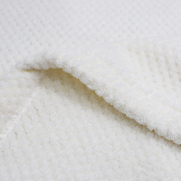Couverture en maille ananas personnalisée pour la maison, couverture de sieste à carreaux, couverture gaufrée de luxe en flanelle douce, vente en gros