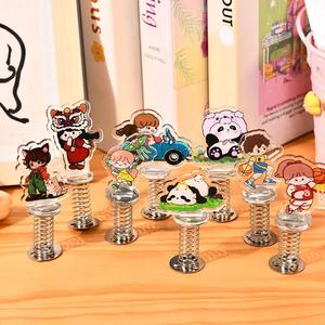 Llavero personalizado de Kpop con impresión UV en acrílico líquido, estilo moderno, con agitador y soporte tipo banderín - Product Image 1