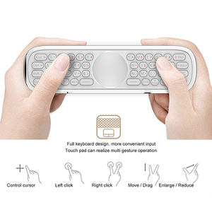 Nhà Máy Giá Bằng Giọng Nói Điều Khiển Từ Xa 2.4G Không Dây Mini Đèn Nền Bàn Phím Với IR Học Tập Không Khí Chuột Cho Gyros Google Trợ Lý - Product Image 3