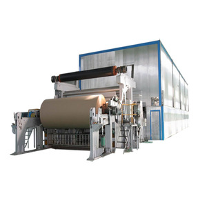 Nhỏ Tự Động Sóng Carton Kraft Lót Máy Làm Giấy Tái Chế Chất Thải Giấy Bột Giấy Làm Máy - Product Image 1