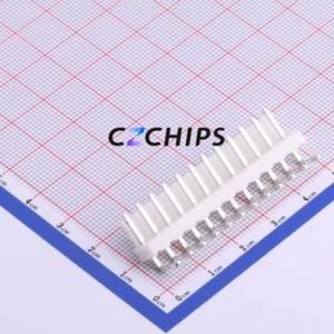 HX39601-12WAG Wire-to-Board Pin Header Bent Lead Through Hole,P=3.96mm Connector 1x12P 3.96mm Right Angle Insert VH - Product Image 1