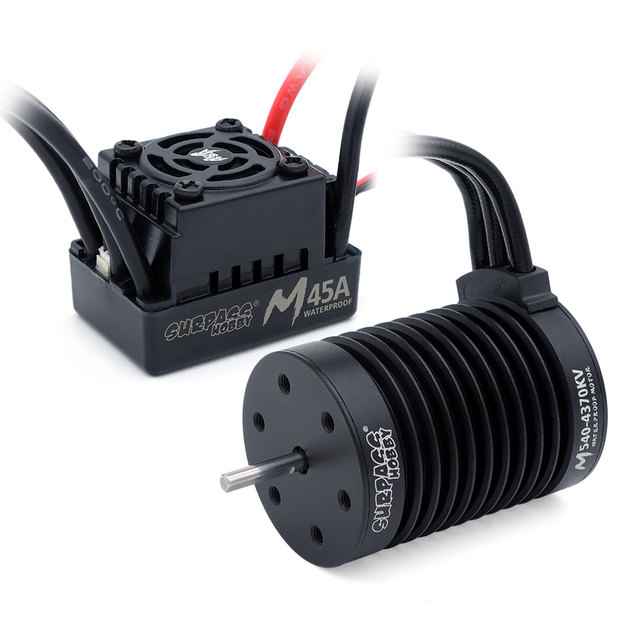 SURPASS HOBBY M540 M3650 M3660 Combo Waterproof Brushless Motor 3500/4200KV W/M45A/60A ESC for 1/10 1/12 RC Car Traxxas Off-Road