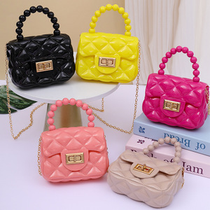 Bolso de Moda para Mujer, Tipo Jelly, Mini Bandolera con Perlas, Bolso Portátil para Teléfono y Monedas - Product Image 2