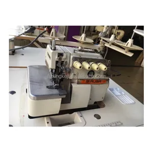 Used Siruba 747 overlock machine 4 thread apparel industrial sewing machine manufactured processing machine