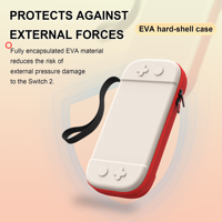 Étui de protection et sac de rangement en matériau PA pour console de jeu portable Nintendo Switch 2, pour accessoires de jeux vidéo