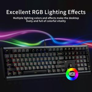 New Arrival 83 Key RGB Backlit Nhôm Cơ khí bàn phím USB Loại C có dây 75 phần trăm trao đổi nóng chơi game Bàn phím cơ khí - Product Image 4