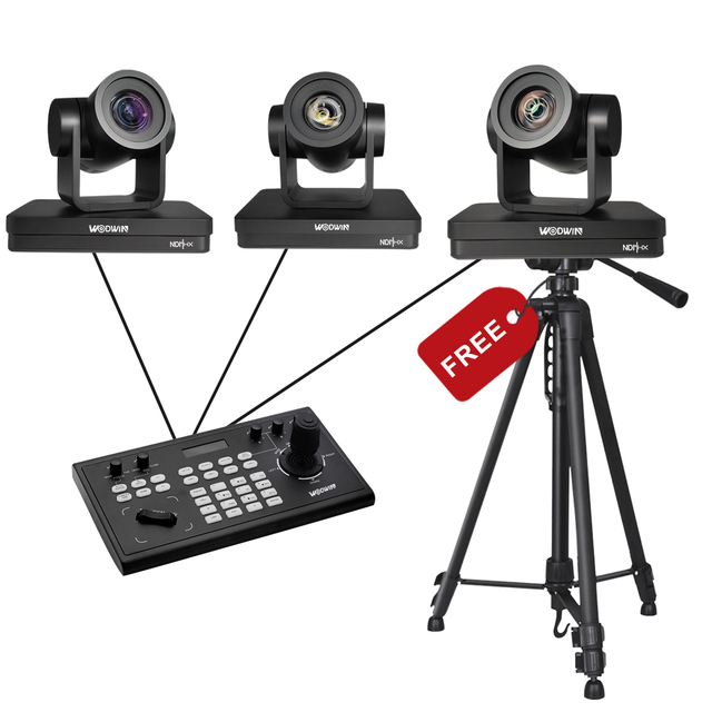 WODWIN 20x Zoom 1080p Ptz Live Streaming HD Video Conference Camera Audio System