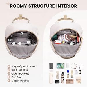 BSCI Custom 15.6 Pouces Pour Ordinateur Portable Femme Imperméable Sac A Dos Scolaire Élégant Avec Port De Charge Usb - Product Image 4