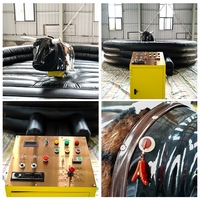 Machine de Rodéo Gonflable à Taureau Mécanique pour Adultes, Grand Jeu de Sport et Divertissement en Plein Air