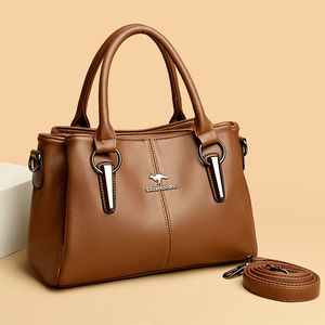 新款3层大容量女包奢华女手提袋优质软皮斜挎包中国在线市场 - Product Image 4