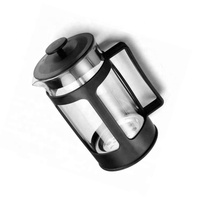 Coffrets cadeaux personnalisés avec logo, presse à café en verre, vente en gros, presse à café en plastique tendance pour voyage, marque privée