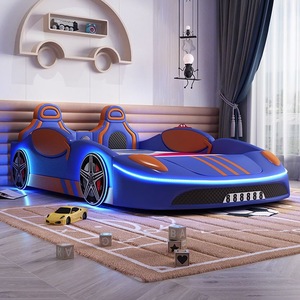 <span class=keywords><strong>Letto</strong></span> Moderno di Lusso per Camera da <span class=keywords><strong>Letto</strong></span>, Imbottito, Misura Queen, <span class=keywords><strong>Singolo</strong></span> o Matrimoniale, Design a Forma di Auto con Contenitore - Product Image 3