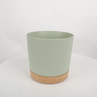 Fabricant de gros petit pot de fleur en plastique de 8 pouces avec soucoupe jardin décoration de la maison pots de plantes d'intérieur en plastique