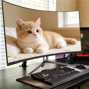 จอมอนิเตอร์สำหรับเล่นเกมแบบโค้ง32นิ้ว4K 165Hz คอมพิวเตอร์พีซีป้องกันแสงสีฟ้าความละเอียด4K ให้ภาพที่ชัดเจนเป็นพิเศษสำหรับ imme - Product Image 1