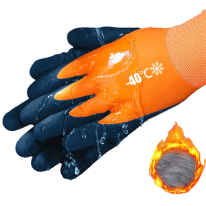 Gants en NBR poly-coton vietnamien, sans silicone, sans poudre, respirants, élastiques, imperméables, tricotés, avec revêtement complet en NBR lisse sur le poignet - Product Image 1