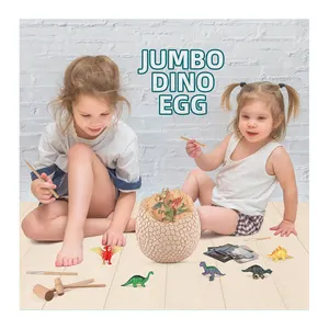 Mới đến Khảo Cổ Học Jumbo khủng long trứng đồ chơi khủng long trứng Kid đào Đồ chơi giáo dục Khai Quật đặt hóa thạch khủng long đồ chơi