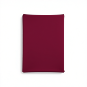 Sábana Ajustable 100% Algodón Color Burdeos Tamaño King Francés 180x200 Cm - Product Image 3