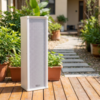 Altavoz de Columna IP-20SK III de 20W con PoE y SIP, Carcasa de Aluminio Resistente a la Intemperie para Sistemas de PA en Exteriores e Intercomunicadores de Emergencia