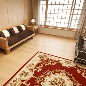 Alfombra Jacquard Wilton Tejida para Uso Doméstico, Venta al por Mayor de Fábrica, Estilo Nórdico Minimalista, Impermeable, para Sala de Estar - Product Image 1