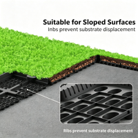 Bac de plantation modulaire pour jardin de toit, conteneur pour toit vert, pot de culture de légumes et jardinière pour fleurs