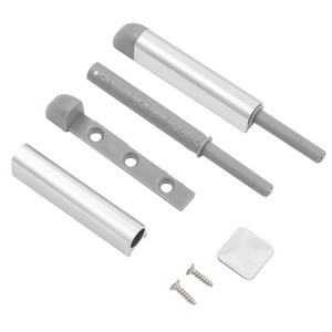 Aluminum Alloy Wardrobe <b>Door</b> Handle Rebound Device Magnetic Self <b>Spring</b> Damper Push Button Anti Collision Cabinet <b>Door</b> Fixture - Product Image 1