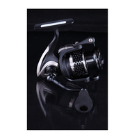 Ecooda EBH-Moulinet de pêche en eau salée à poignée II-4000-Ball Black Hawk en métal pour la pêche en mer